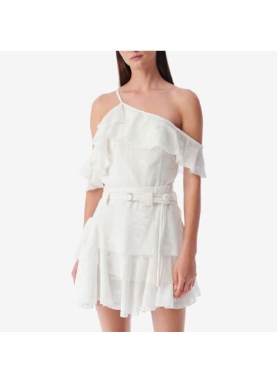 Top Asymétrique À Volants Adanna