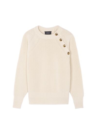 Pull en côtes  - Femme - NATUREL