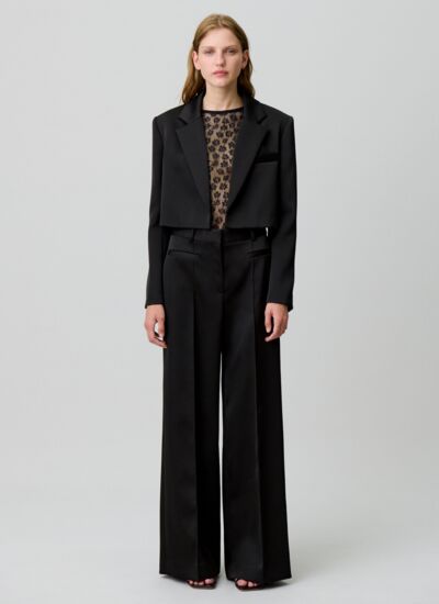 Claudie pierlot Pantalon tailleur satin