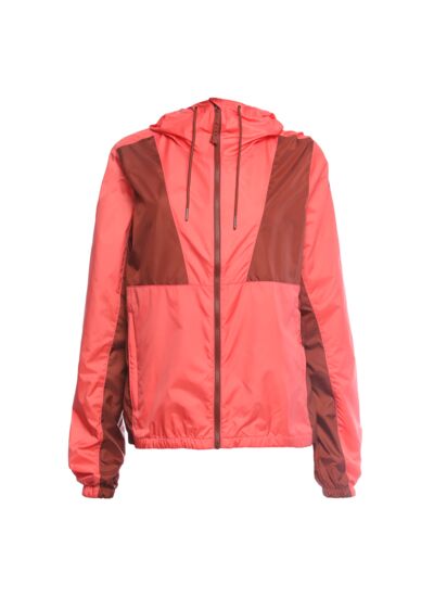 W Morning View FS Hooded Windbreaker Rouge