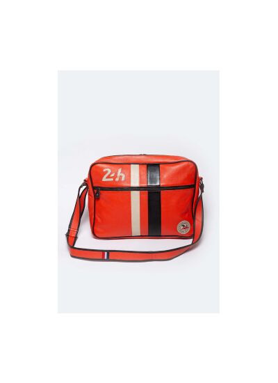 Sac Cuir 24H Messenger Orange