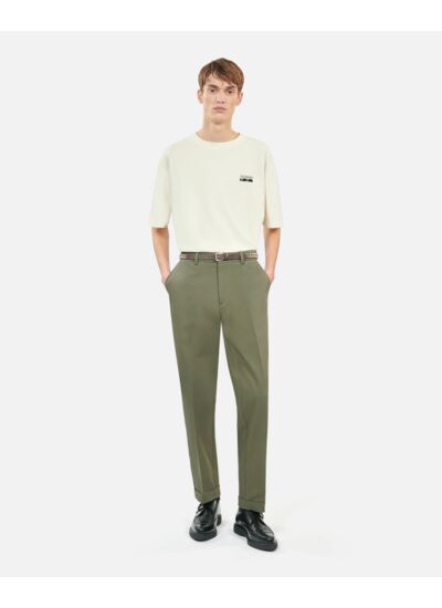 Pantalon Kaki En Coton Homme