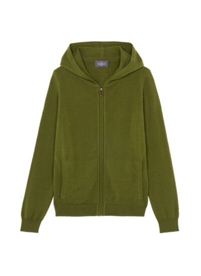 Pull à capuche zippé - Femme - SAUGE