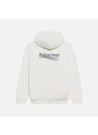 Balenciaga Hoodie Political Campaign Blanc