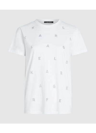 RHINESTONE AOP HVY JSY T-SHIRT