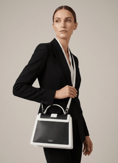 Karl Lagerfeld K/block logo top handle