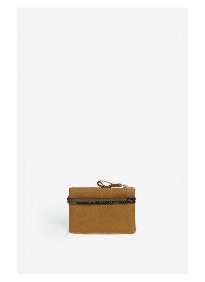 Petit Porte-Monnaie En Toile & Sequins