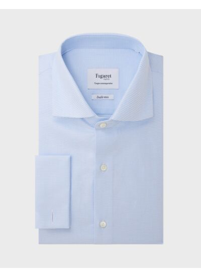 Chemise Semi-ajustée bleue