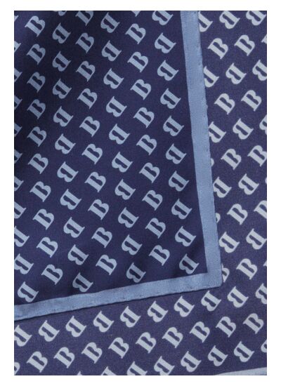 Pochette Avec Imprimé Logo Allover En Soie
