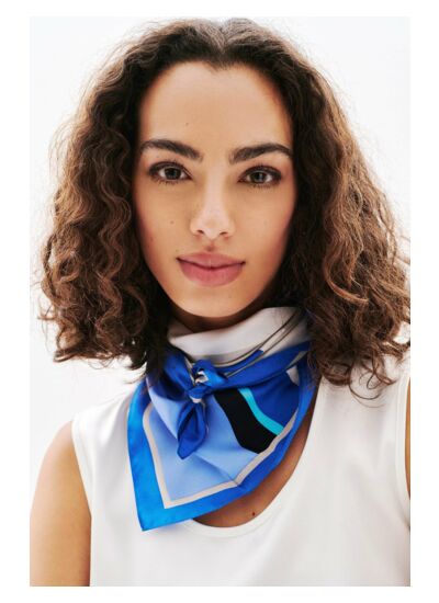 Foulard line 100% soie
