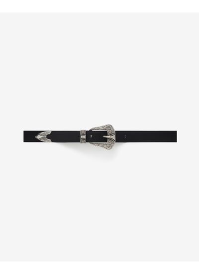 Ceinture En Cuir Raye
