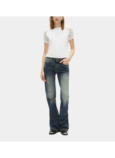 Jean Flare Bleu Femme