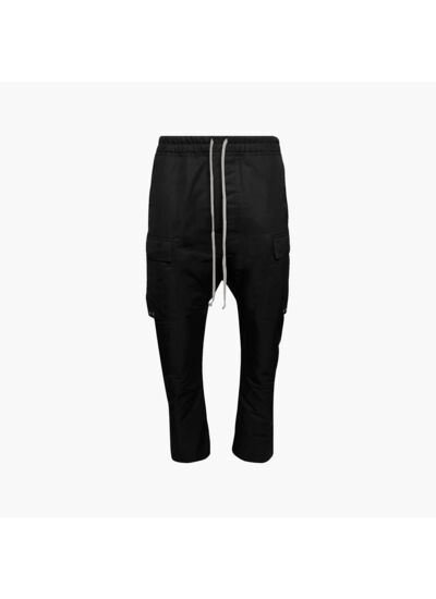 Rick Owens RICK OWENS LONG CARGO PANTS BLACK