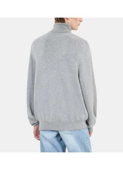 Pull En Cachemire Gris Homme