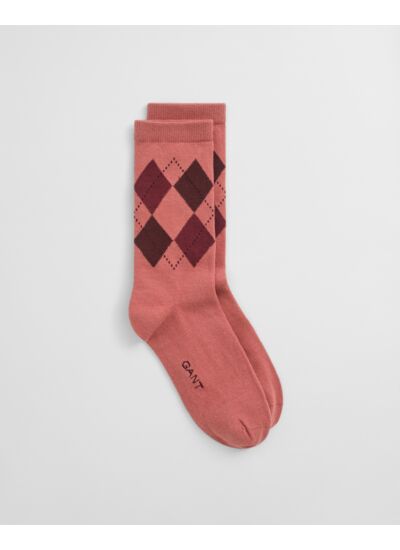 Checked Argyle Socks