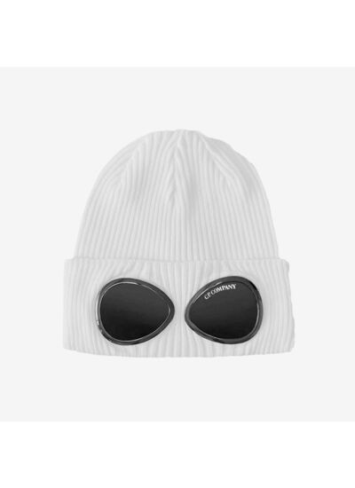 CP Company Bonnet Goggle Blanc
