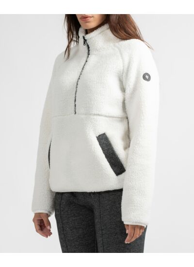 Sweat sherpa col montant