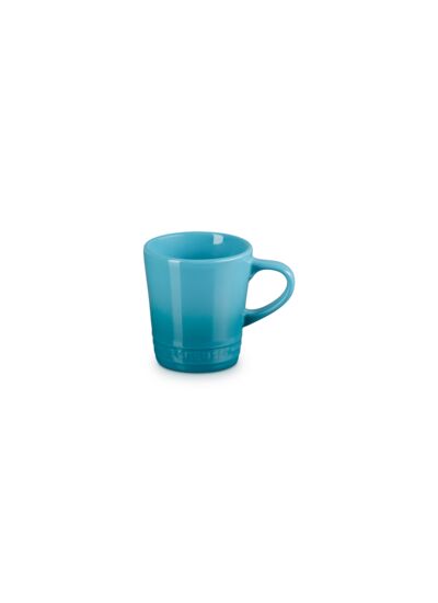 Tasse espresso V 100ml en céramique bleu caraïbes