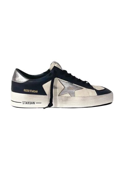 Golden Goose Stardan Optic White Navy Silver