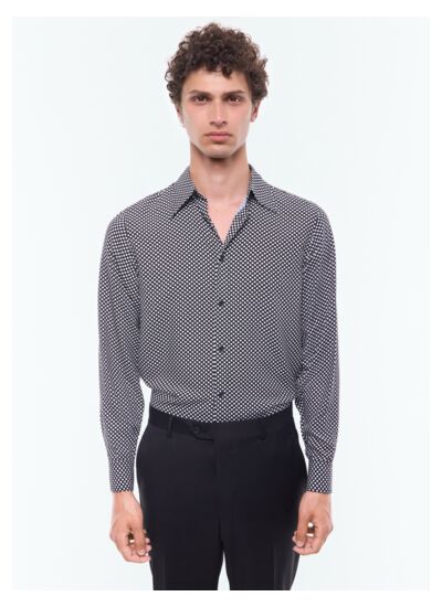 Chemise à pois en viscose certifiée