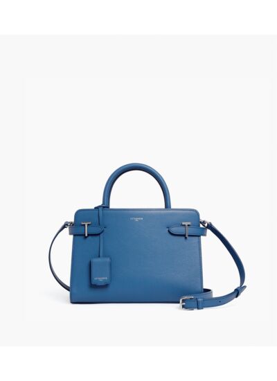 Sac à main moyen modèle Emilie en cuir grainé