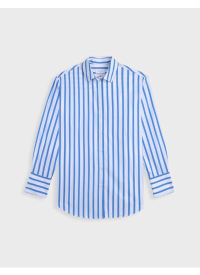 Chemise oversize Mathilde rayée bleue