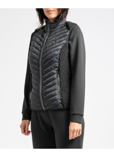 Gilet sans manche bi-matière