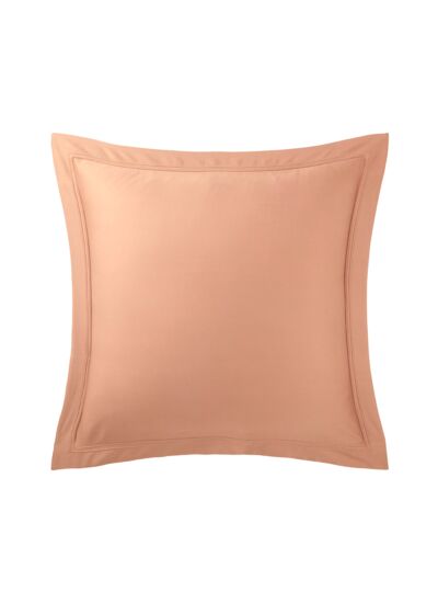 Yves Delorme - Taie d'oreiller en satin de coton beige, Triomphe