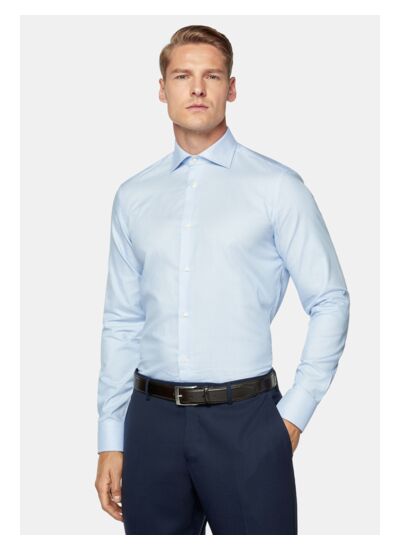 Chemise en Sergé De Coton Slim Fit