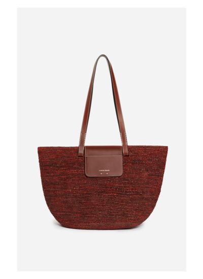 Panier En Raphia En Coton Et Nylon