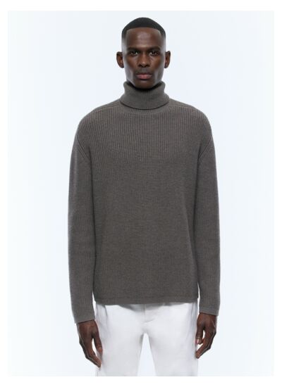 Pull en laine certifiée et coton