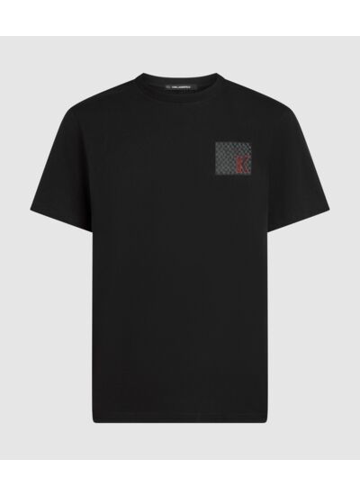 K LOGO WOVEN LABEL T-SHIRT