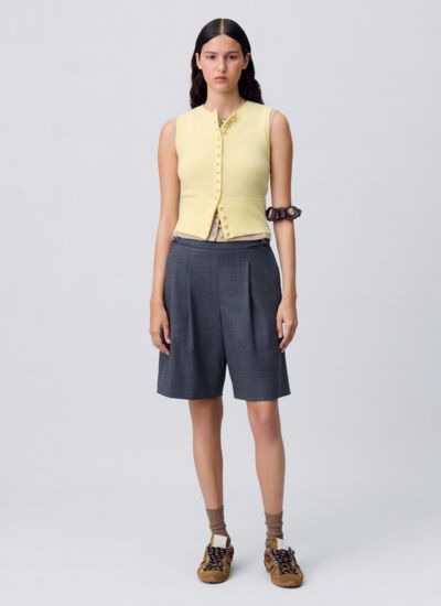 Claudie pierlot Short bermuda à plis