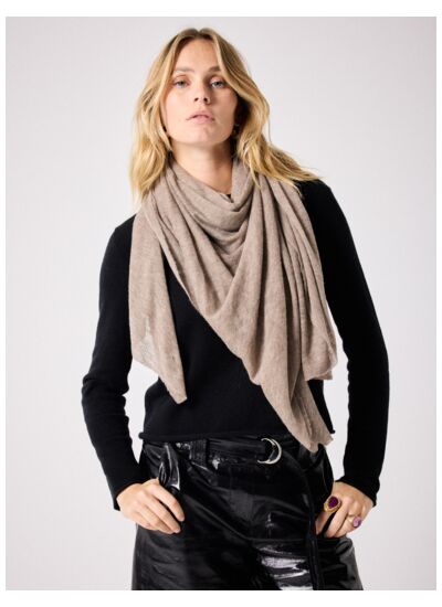 Echarpe laine cachemire Matita GALET_CHINE