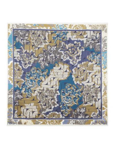 Motif Pivoine Optical - Car90 Pivoine Opt - Multico Cobalt