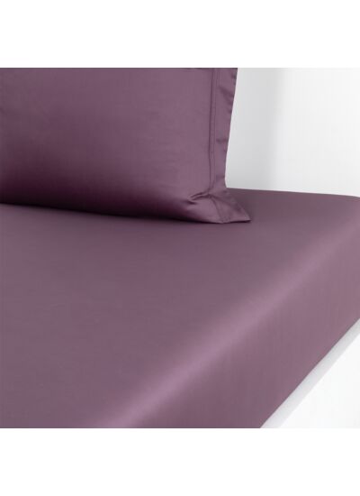 Yves Delorme - Drap housse en satin marron, Triomphe