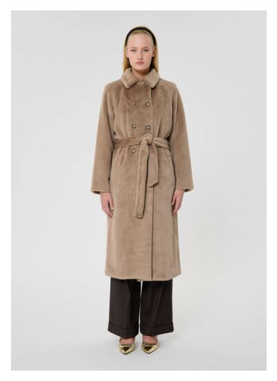 Manteau Isotta-Noisette en Polyester