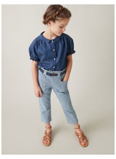 BLOUSE MC DENIM