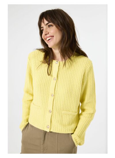 Women Vest Yellow