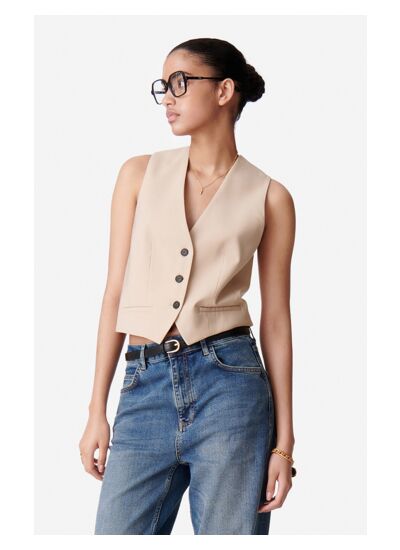 Gilet De Costume Benson En Viscose Mélangée