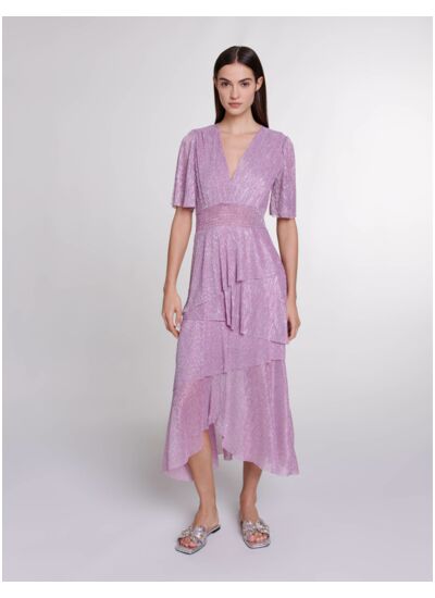 Robe longue à volants