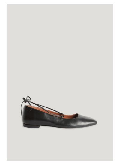 Ballerines cuir noir