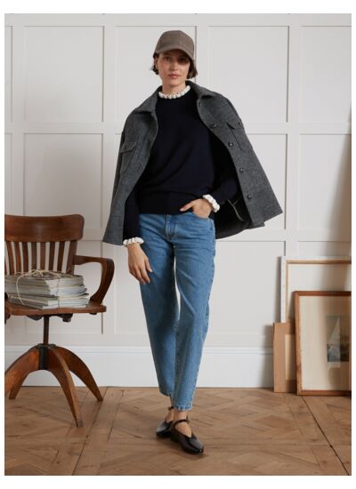 PULL COL CONTRASTE