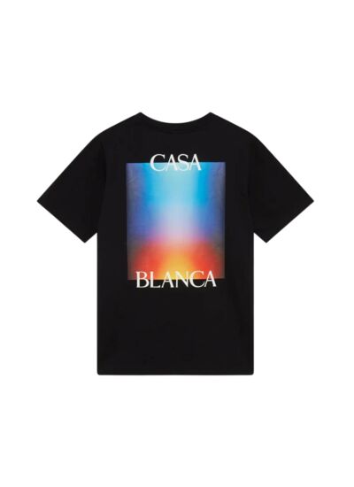 Casablanca T-shirt Gradient Casa Logo Noir