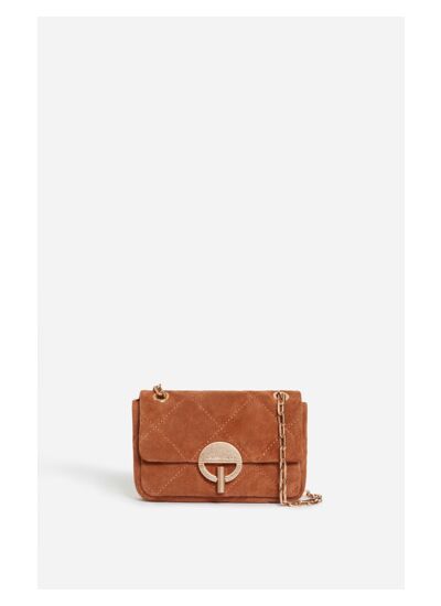 Petit Sac Moon En Cuir Velours Made In Italie