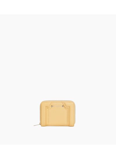 Porte cartes zippé Ella en cuir grainé