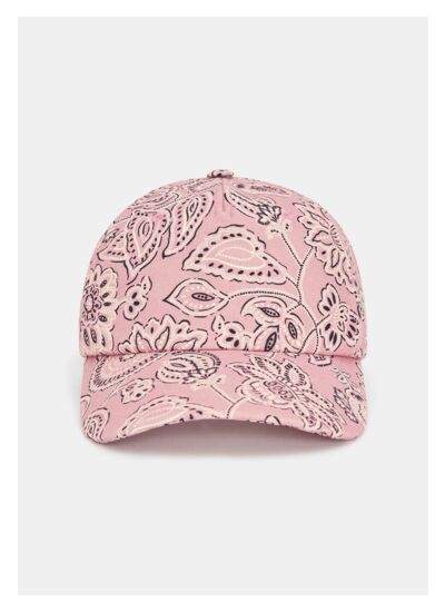 Casquette Carole-rose imprimé bandana