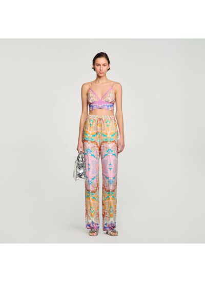 Pantalon fluide imprimé