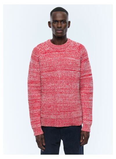 Pull chiné en laine certifiée