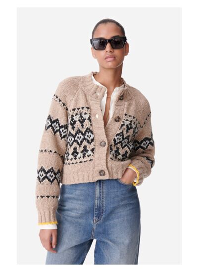 Gilet Damas En Laine Mélangée